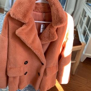 Free People Faux Fur Coat